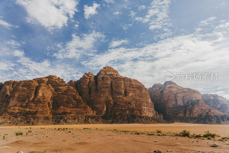 Wadi Rum沙漠的风景